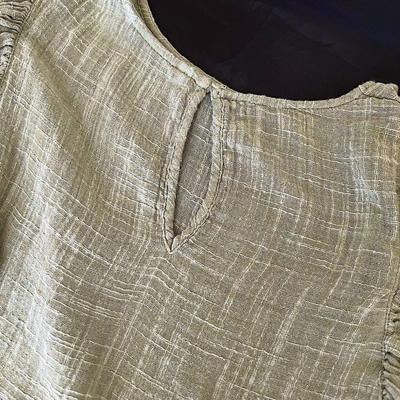 Zara - Green Ruffle Mini Dress - Picture 6 of 8